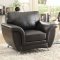 8523 Chaska Sofa in Black Bonded Leather Match by Homelegance