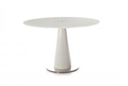 D207 Dining Table in White High Gloss by J&M