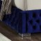 Sedona Upholstered Bed in Navy Velvet Fabric w/Options
