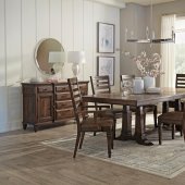 Avenue Dining Table 192741 in Vintage Dark Pine by Coaster