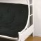 C-Style White Finish Contemporary Twin/Futon Bunk Bed