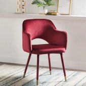 Applewood Accent Chair 59850 Set of 2 Bordeaux-Red Velvet - Acme