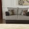 Two-Tone Contemporary Living Room w/Soft Honey Fabric Seats
