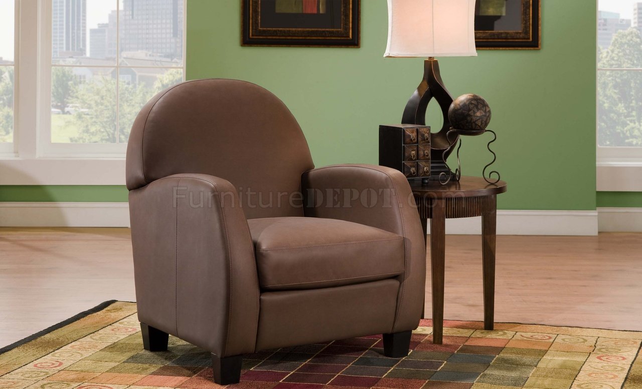 accent chair on Or Black Bonded Leather Modern Elegant Accent Chair  title=