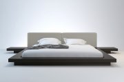 HB39A Worth Bed by Modloft in Wenge & Dusty Grey