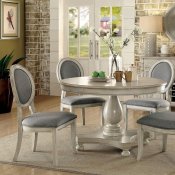 Kathryn Dinette Set CM3872WH-RT 5Pc Set in Antique White w/Opt
