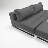 Black or Grey Fabric Modern Sofa Bed Lounger From Innovation