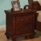 Warm Brown Finish Classic Bedroom Set w/Queen Size Bed