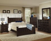 Rich Cappuccino Finish Transitional Bedroom Set w/Options
