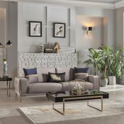 Carlino Napoli Gray Sofa Bed in Fabric by Bellona w/Options