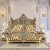 Seville Bedroom BD00451EK in Gold by Acme w/Options