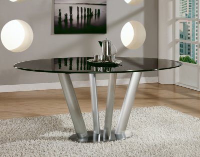 Chelsea Baby Furniture on Marble Top Modern Dining Table W Brushed Steel Base At Furniture Depot