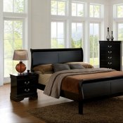 Louis Philippe III CM7866BK 5Pc Bedroom Set in Black w/Options