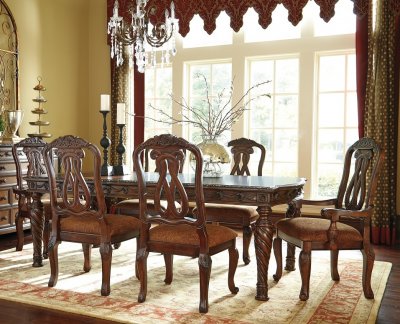 North Shore Dining Table D553-35 Dark Brown by Ashley Furniture