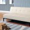 Tan Microfiber Contemporary Sofa Bed Convertible