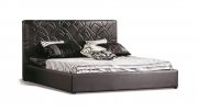Lily Bed in Black Leather by J&M w/Options