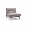 Splitback Sofa Bed in Grey by Innovation w/Arms & Steel Legs