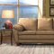 Light Brown Fabric Contemporary Living Room w/Solid Wood Legs