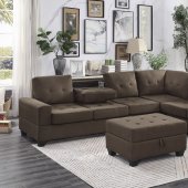 Maston Sectional Sofa 9507CH in Chocolate by Homelegance