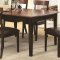 104331 McKay Dining Table in Brown & Black by Coaster w/Options