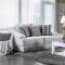Lesath Sofa SM2251 in Light Gray Chenille Fabric w/Options