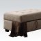 50550 Lavenita Reversible Sectional Sofa Buckweat Fabric by Acme