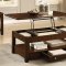 Clear Glass Top Modern 3Pc Coffee Table Set w/Metal X Supports