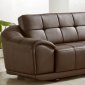 Chocolate Brown Bonded Leather Modern Stylish Sectional Sofa