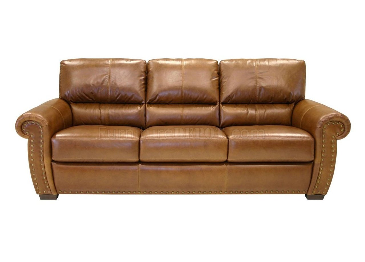 complete living room furniture sets on Full Leather Classic Living Room Sofa   Loveseat Set At Furniture