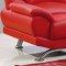U9908 Sofa & Loveseat in Red Bonded Leather by Global w/Options