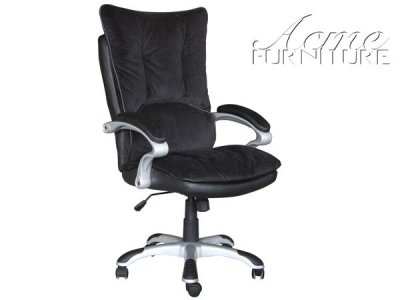 Black Vinyl Maylyn Modern Office Chair By Acme
