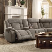 Calumet Ridge Motion Sectional Sofa 8448 in Taupe by Homelegance