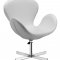 Black or White Leatherette Modern Club Chair