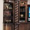 Distressed Cherry Finish Traditional Entertainment Wall Unit