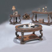 Garroway Coffee Table Set 3892 in Antique Cherry by Coaster