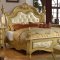 Lavish Bedroom in Gold Tone w/Optional Case Goods