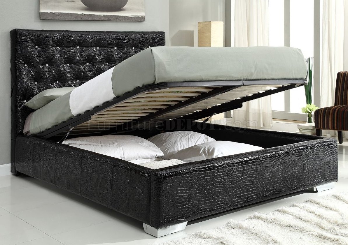 Michelle Black bedroom by At Home USA with storage