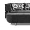 Grey Microfiber Convertible Sectional Sofa Bed w/Ottoman Bench