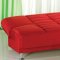 Vegas Rainbow Red Sofa Bed in Microfiber by Mondi