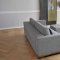 Cassius Sofa Bed Light Grey 538 by Innovation w/Chromed Legs