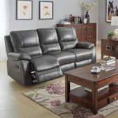 Greeley Motion Sofa Set 8325GRY in Gray by Homelegance