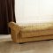 Stylish Living Room with Storage Sleeper Sofa in Mustard Fabric