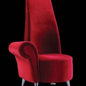 Red, Beige, Black or Brown Microfiber Modern Club Chair