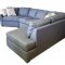 Troupe Cuddler Sectional Sofa K51300 in Grey Fabric by Klaussner