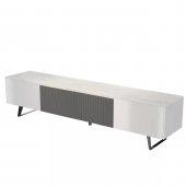 Jax TV Stand in White by Beverly Hills