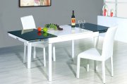 Black & White Modern Dining Table 6015 by ESF w/Options