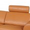 Angela Sectional Sofa in Camel Leather by Whiteline Imports