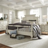 High Country 5Pc Bedroom Set 697-BR in Antique White by Liberty