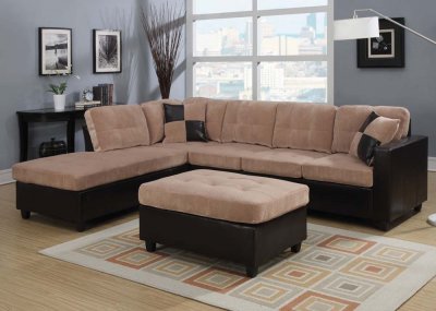 51330 Milano Reversible Sectional Sofa by Acme