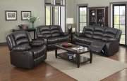 G942 Motion Sofa & Loveseat Cappuccino Bonded Leather by Glory